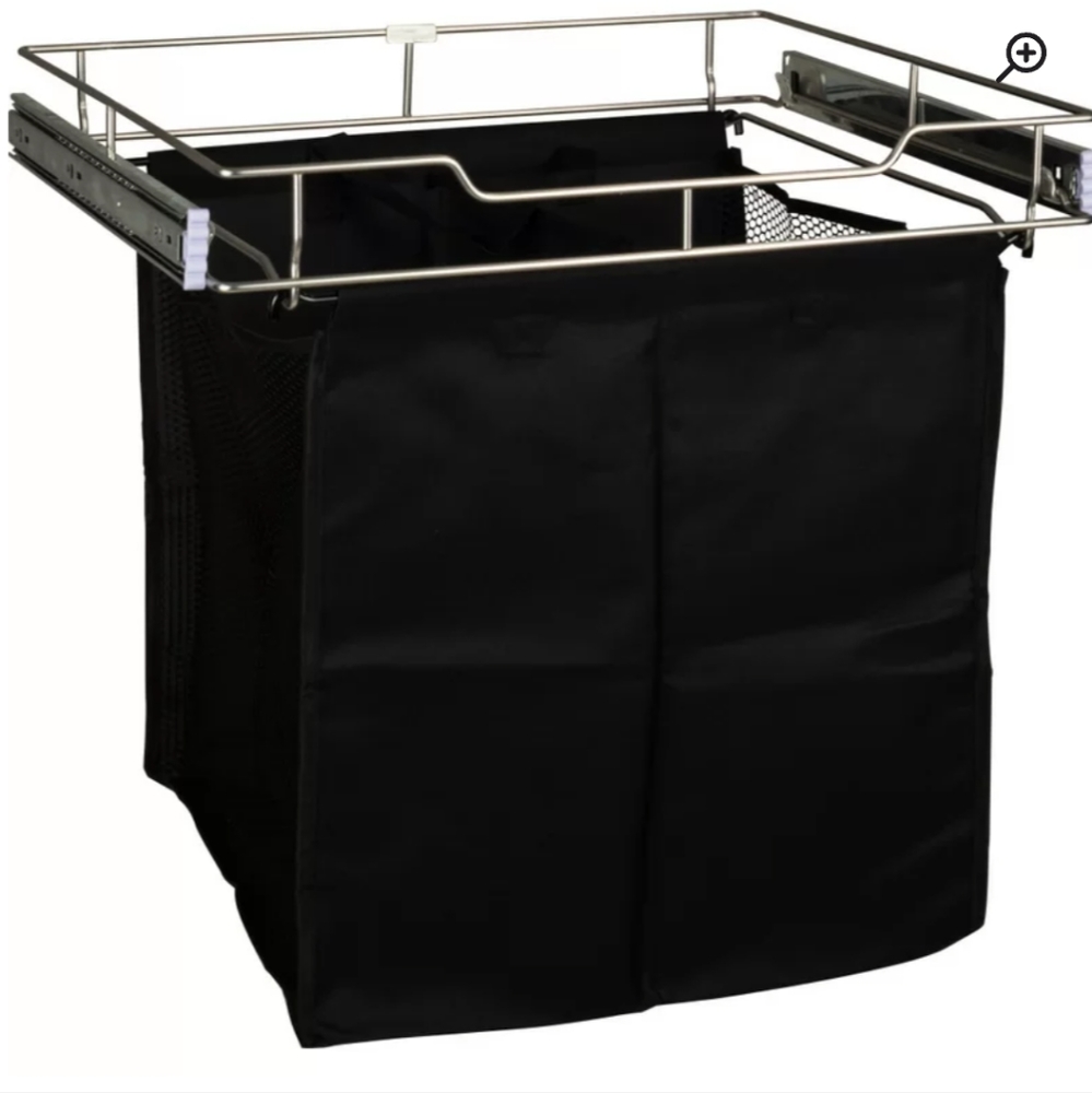 Cabinet Pullout Laundry Hamper Bag Heavy Duty Canvas